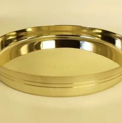 Kansa Thali Plate 10 Inch - Glossy Finish